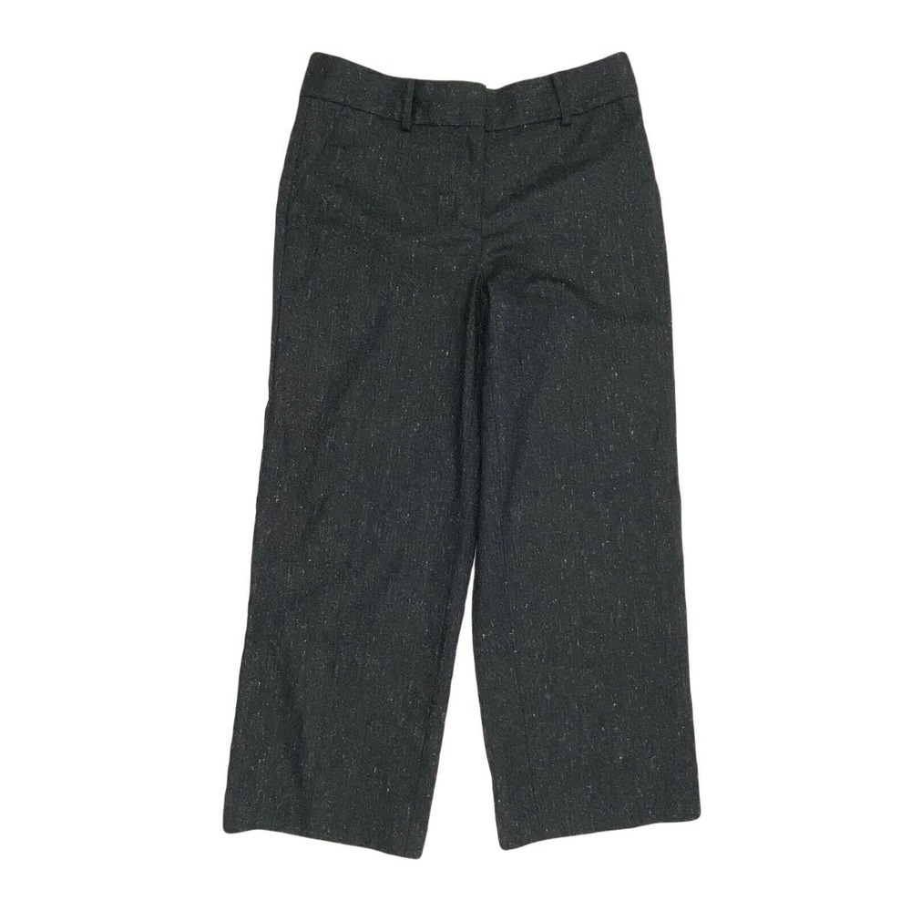Talbots Relaxed Straight Cropped Women's size 2‎ Dark Gray Dress Pants